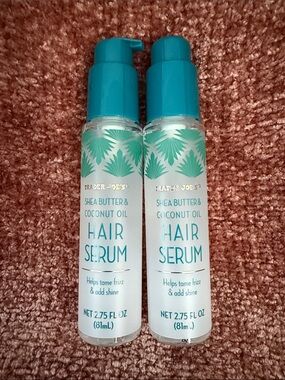 Trader Joe's Shea Butter & Coconut Oil Hair Serum Set 2 NEW Summer 2026 2.75 oz